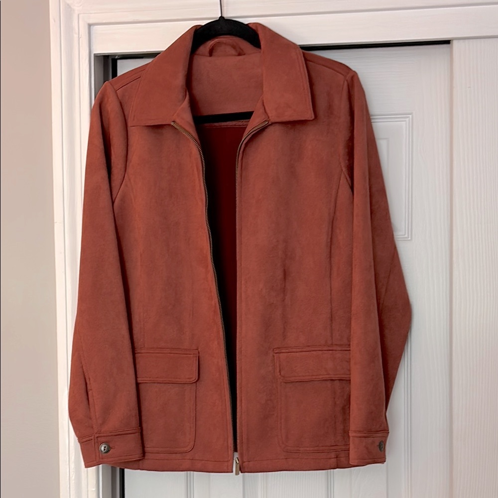Johnny Appleseed Microsuede Rust Jacket!! - image 3